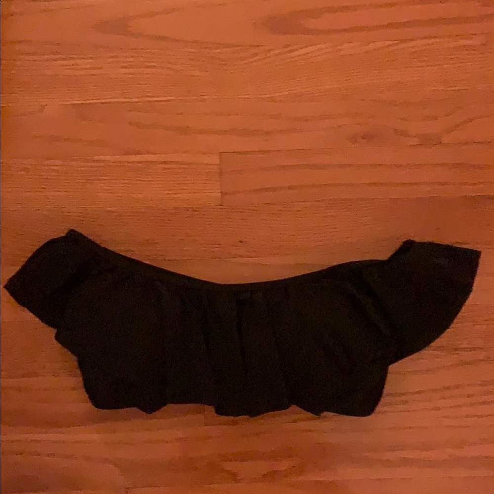 Black off the shoulder bathing suit top